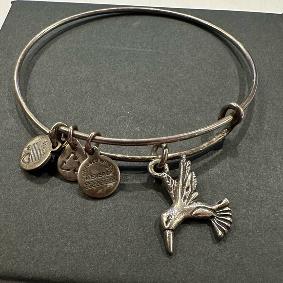 Alex and Ani Hummingbird Charm Expandable Bracelet - Picture 1 of 5